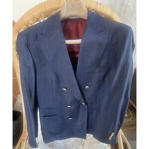 $6995 NWT Brunello Cucinelli Wool Blend Double-Breasted Modern-Fit Suit 48(38)R